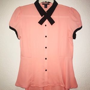 Forever 21 Peach Button Down